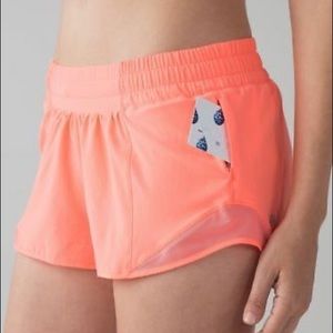 Lululemon Pink Hotty Hot shorts